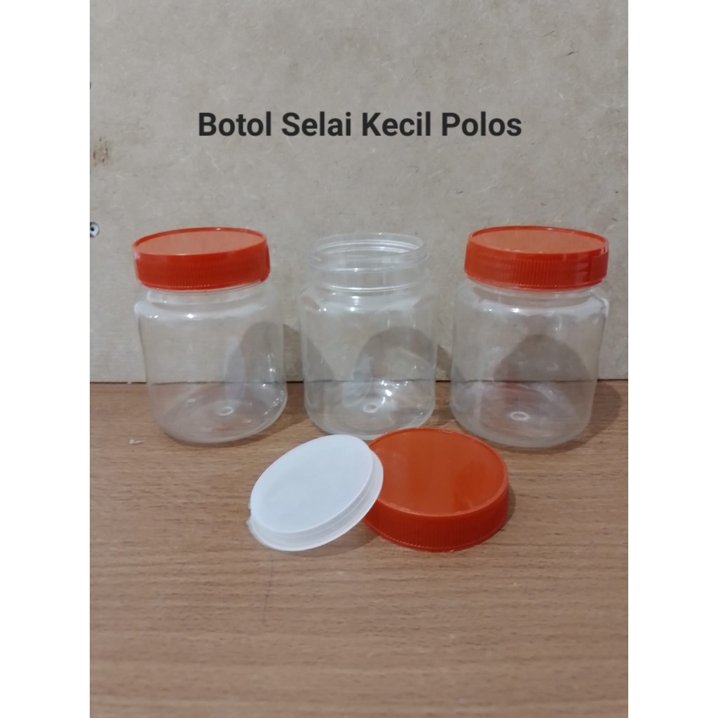 Toples/Botol/Jar Plastik Selai/Bumbu/Sambal Kecil 160 ml Isi 10 Pcs