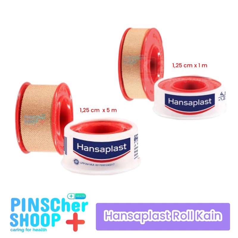 Hansaplast Plester Roll Kain Sejenis Leukoplas All Ukuran / Satuan