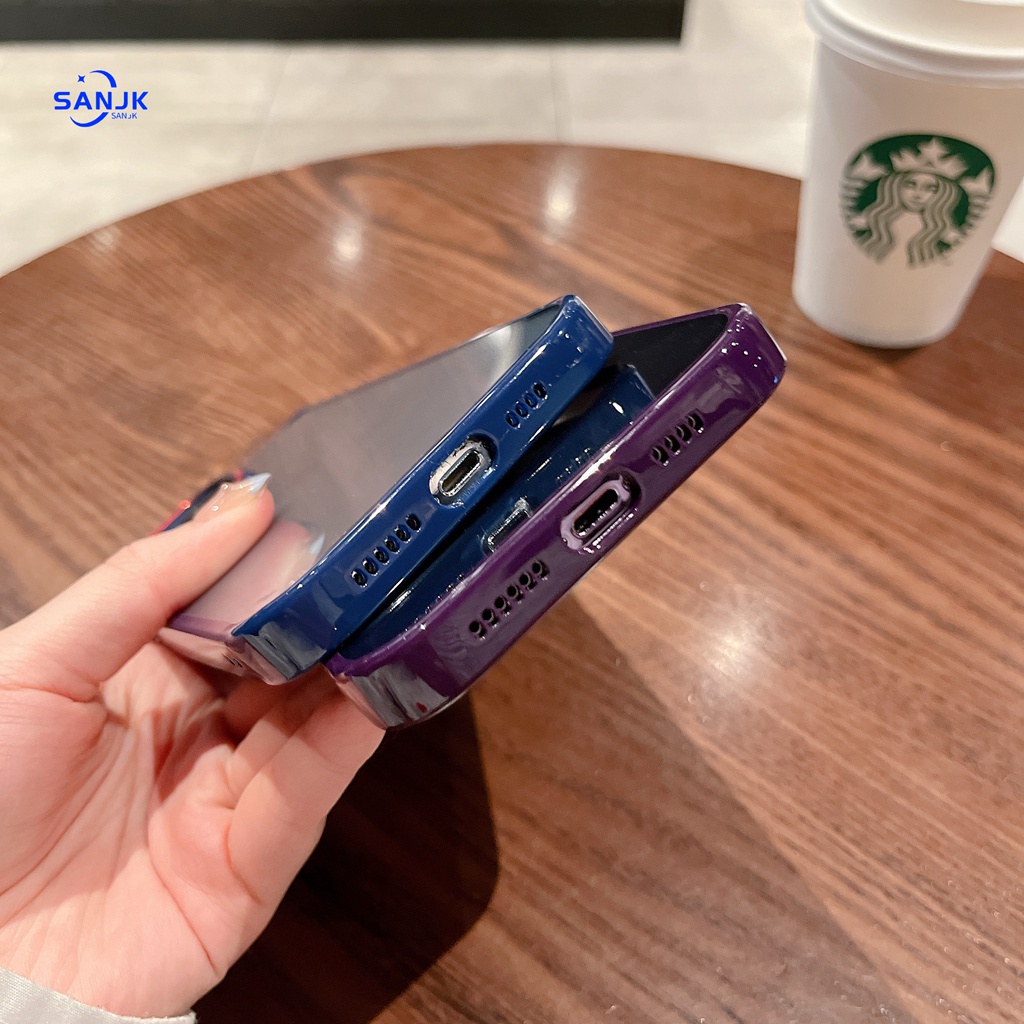 New high quality!! Suitable for iPhone 14 dark purple black anti fingerprint phone case iPhone 14 plus 12 13 14 Pro Max hard case metal camera+metal button phone case