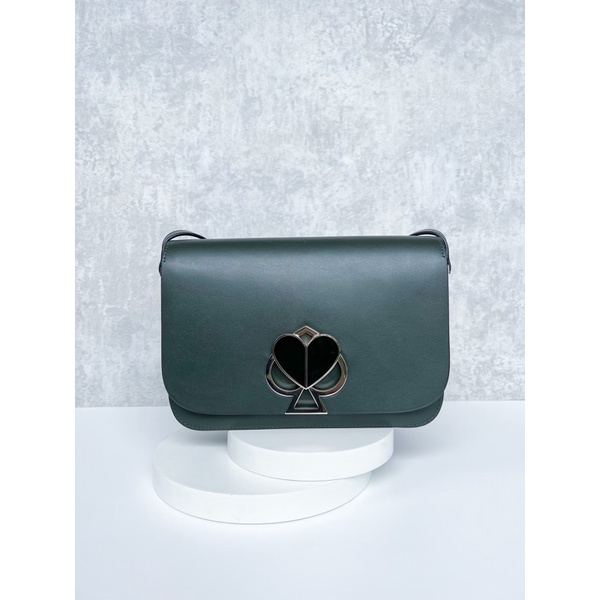 KATE SPADE NICOLA TWISTLOCK MEDIUM DEEP EVERGREEN