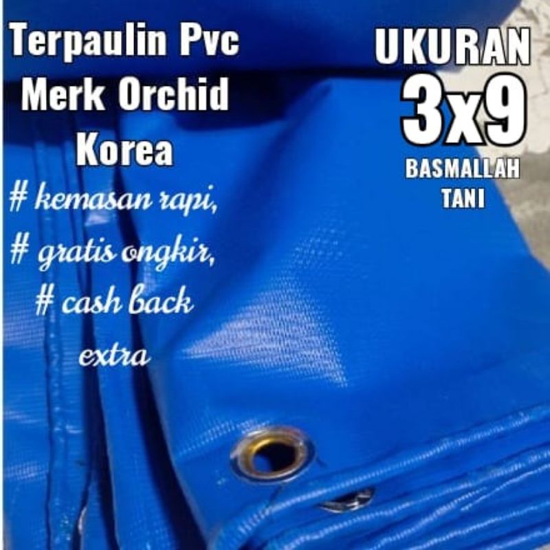 Terpaulin Pvc Merk Orchid Korea Ukuran 3x9 meter