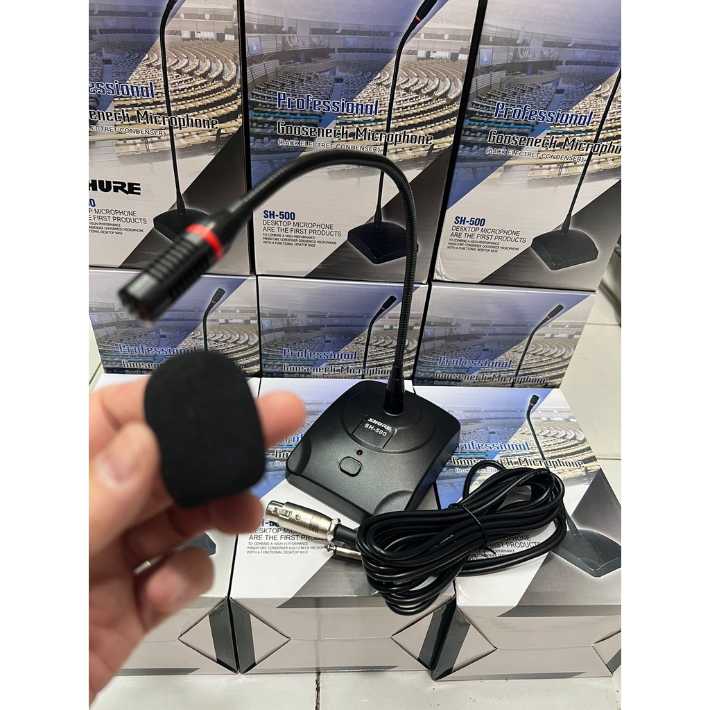 Mic Meja  - Mic Podium - Professional Mic - Gooseneck Microphone - Back Electret Condenser - Mic Pencermah Bayar Di Tempat