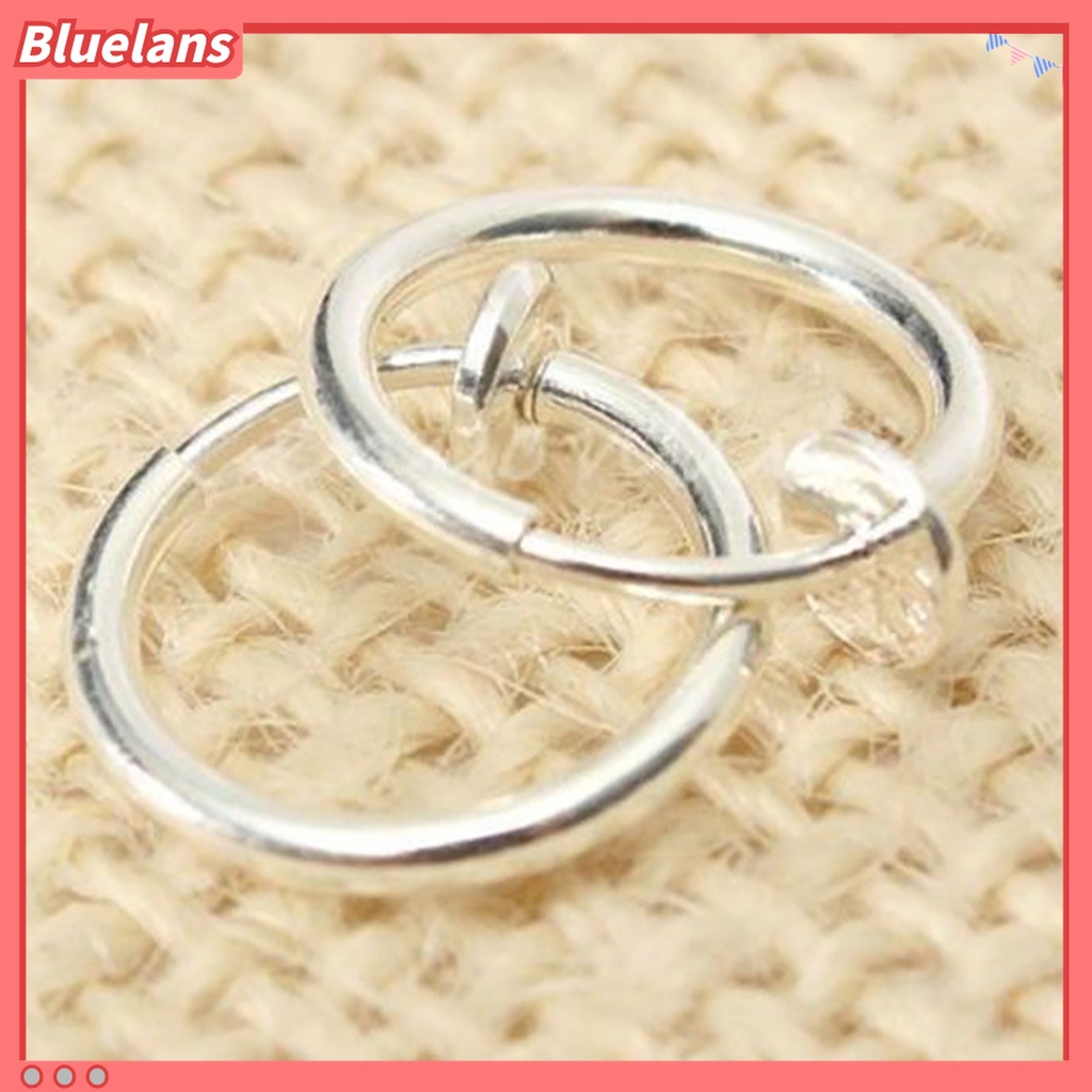 8pcs Cincin Hoop Hidung Non Piercing Bahan Metal Ramah Kulit Untuk Pria