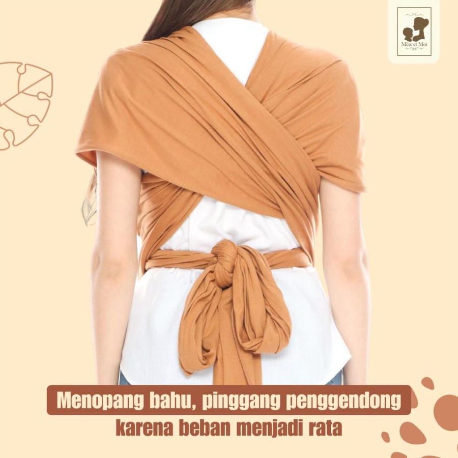 Mere - Stretchy Baby Wrap Kain Bambu / Bamboo Mere Et Moi