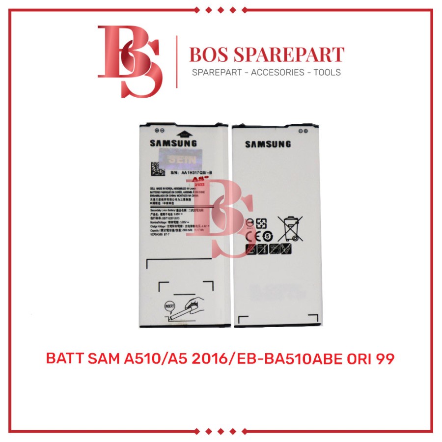 BATTERY SAM A510 / A5 2016 / EB-BA510ABE ORI 99