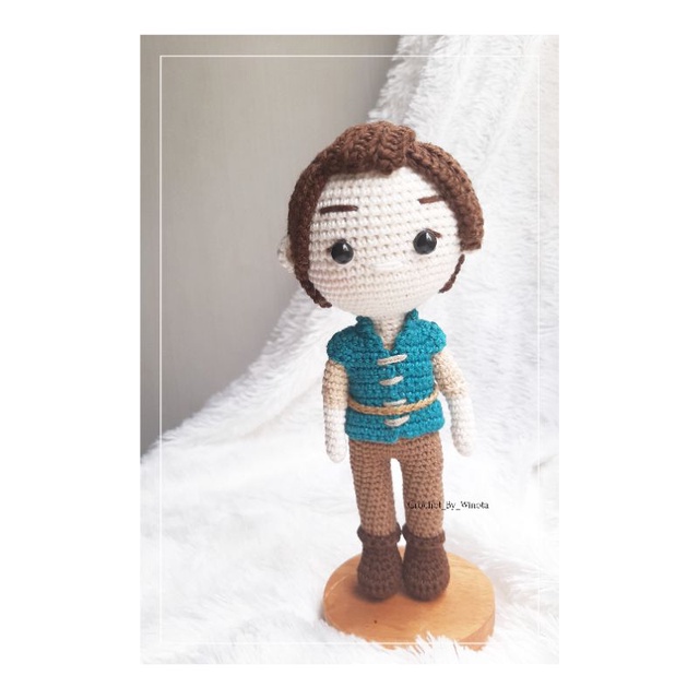 ALARA Boneka rajut mainan anak Prince Flynn Rider