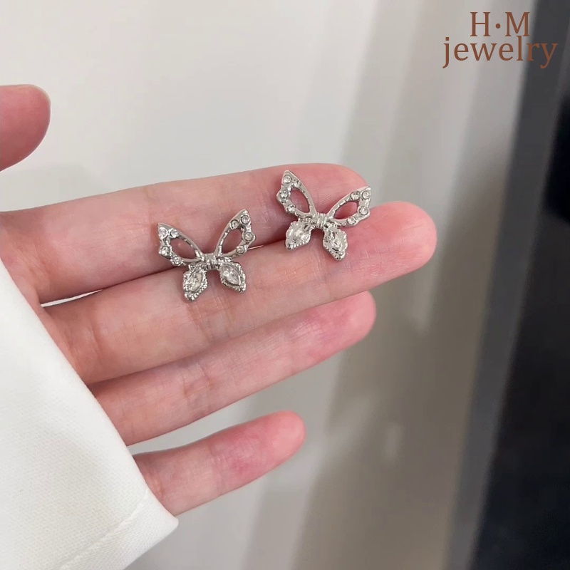 2022 Anting Tusuk Model Kupu-Kupu Hollow Mewah Kualitas Tinggi Untuk Wanita