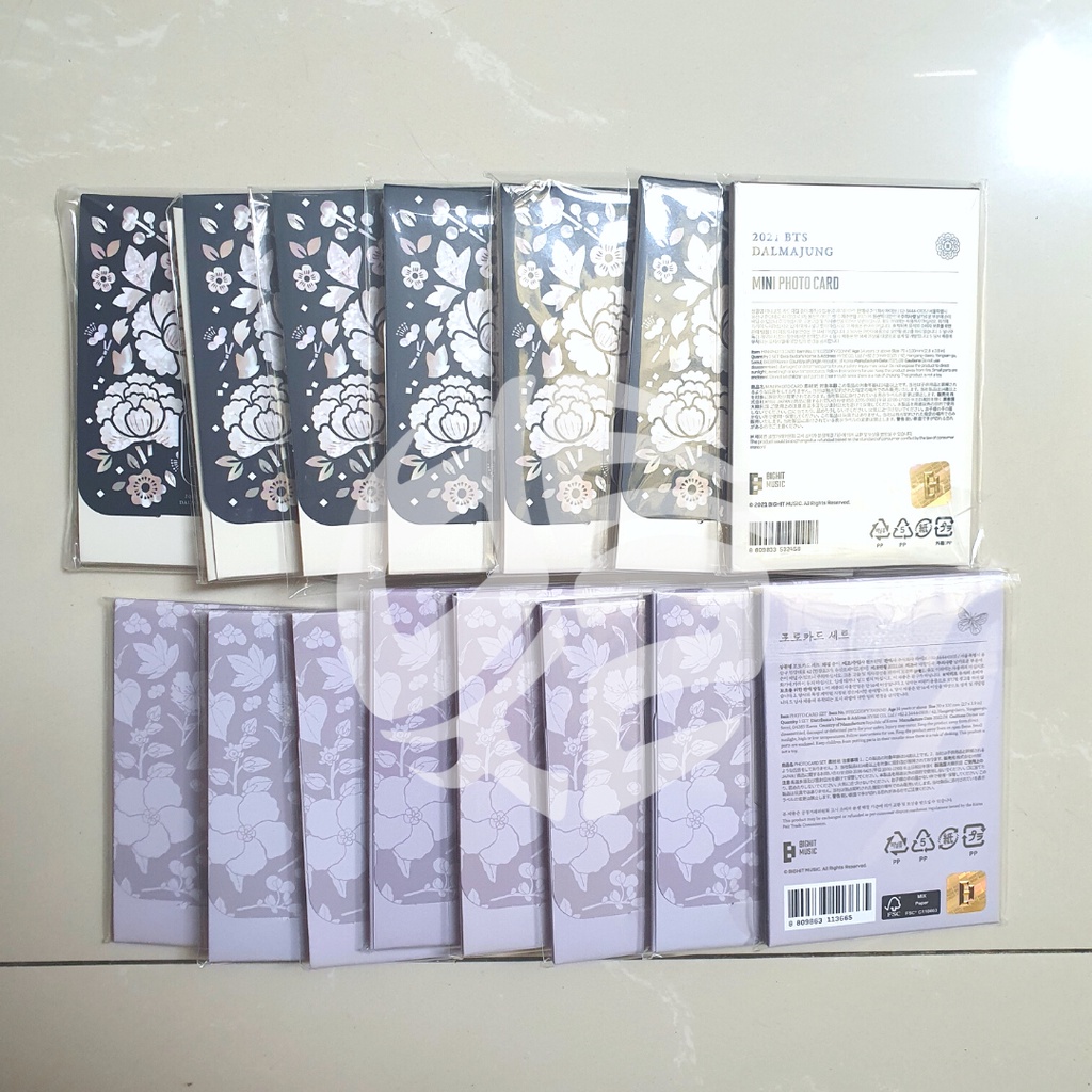 [Ready] BTS Dalmajung 2021 Merch Mini Photocard MPC PC Set Unsealed Official