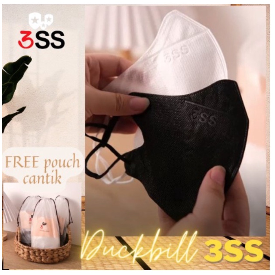 MASKER DUCKBILL GARIS ONCARE 3PLY ISI 50PCS