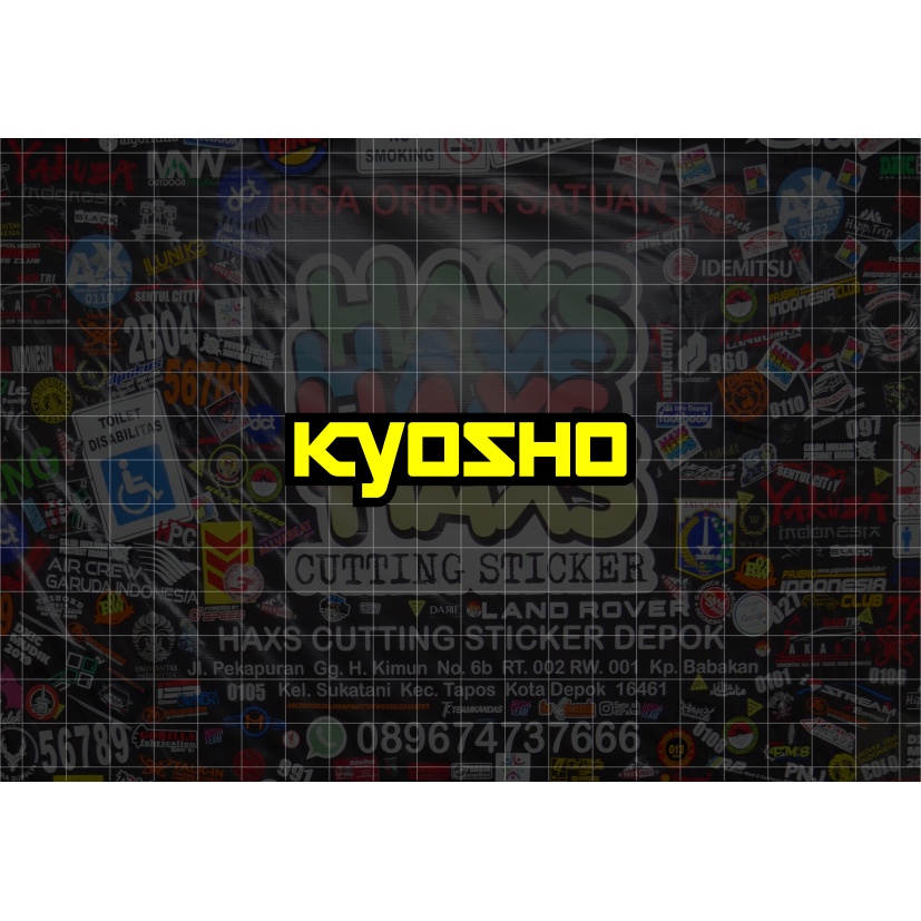 Cutting Sticker Kyosho Ukuran 8 Cm Untuk Motor Mobil