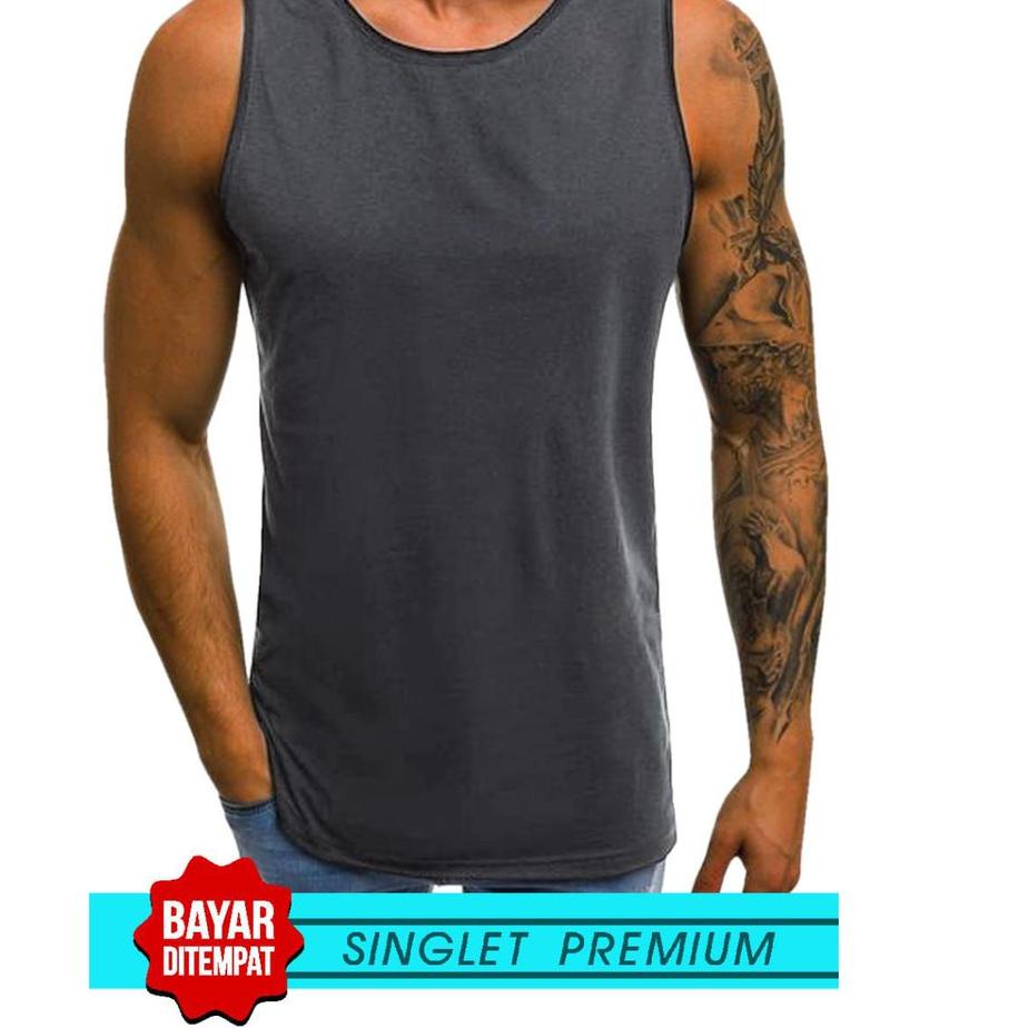 Maxi Promo--SINGLET LEKBONG PRIA (POLOS) / SINGLET LEKBONG GYM /LEKBONG / SINGLET/KAOS DALAM PRIA/KU