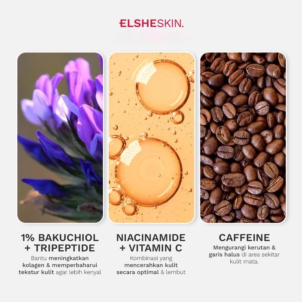 ★ BB ★  ELSHESKIN 5 in 1 Gentle Eyessential Serum 18ml Bakuchiol | 7 hari Kencangkan Kulit Mata - Eye Serum Anti Aging Mencerahkan