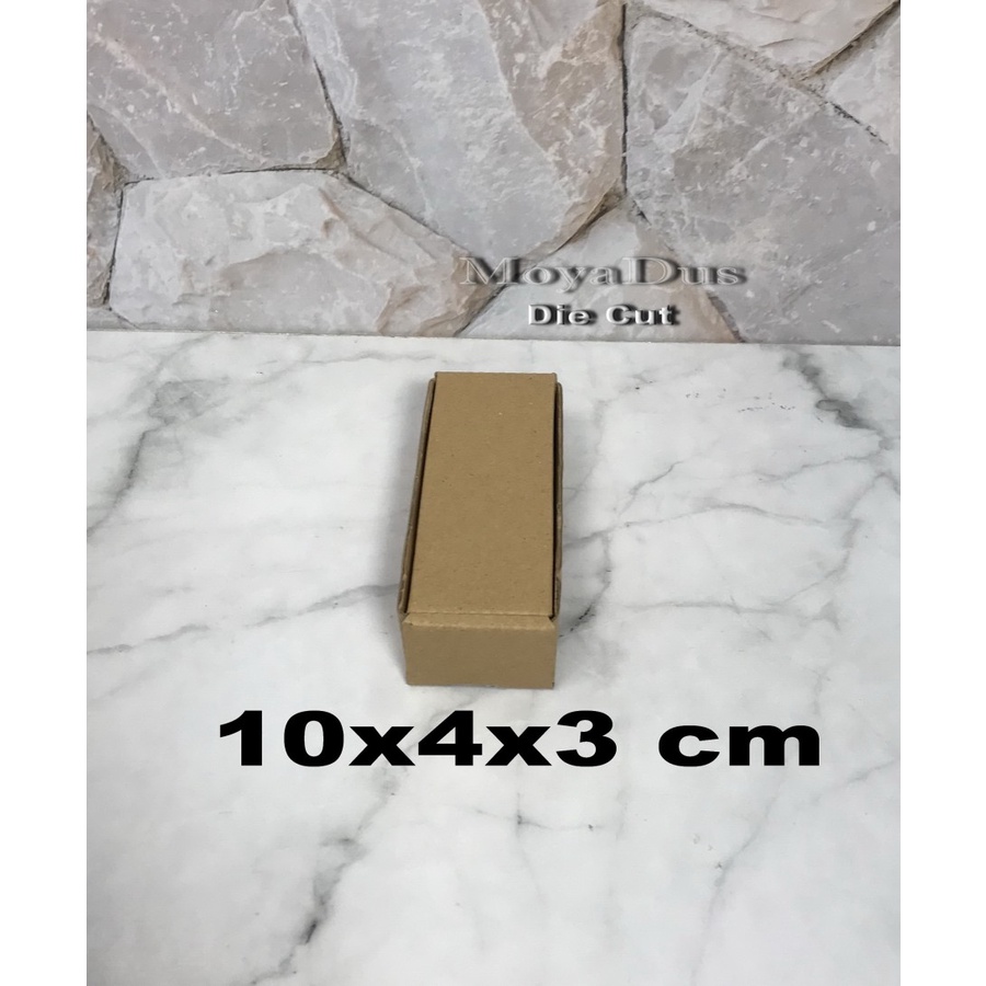 

Kardus Karton Uk. 10x4x3 cm...Die Cut untuk packing - aksesoris - dll