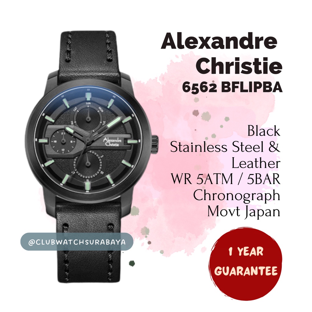 Jam Tangan Wanita Alexandre Christie ORI 6562 BFLIPBA / Alexandre Christie Jam Tangan Cewek 6562 BFL