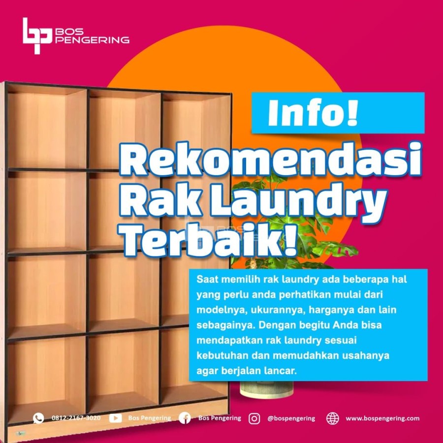 Set Meja Kasir dan Rak Pakaian Laundry