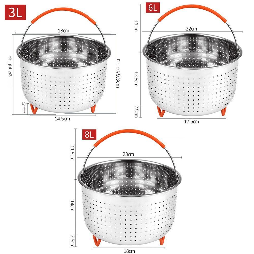 Preva Steamer Basket High Quality Untuk Panci Presto Dengan Kaki Silikon Aksesoris Cooker