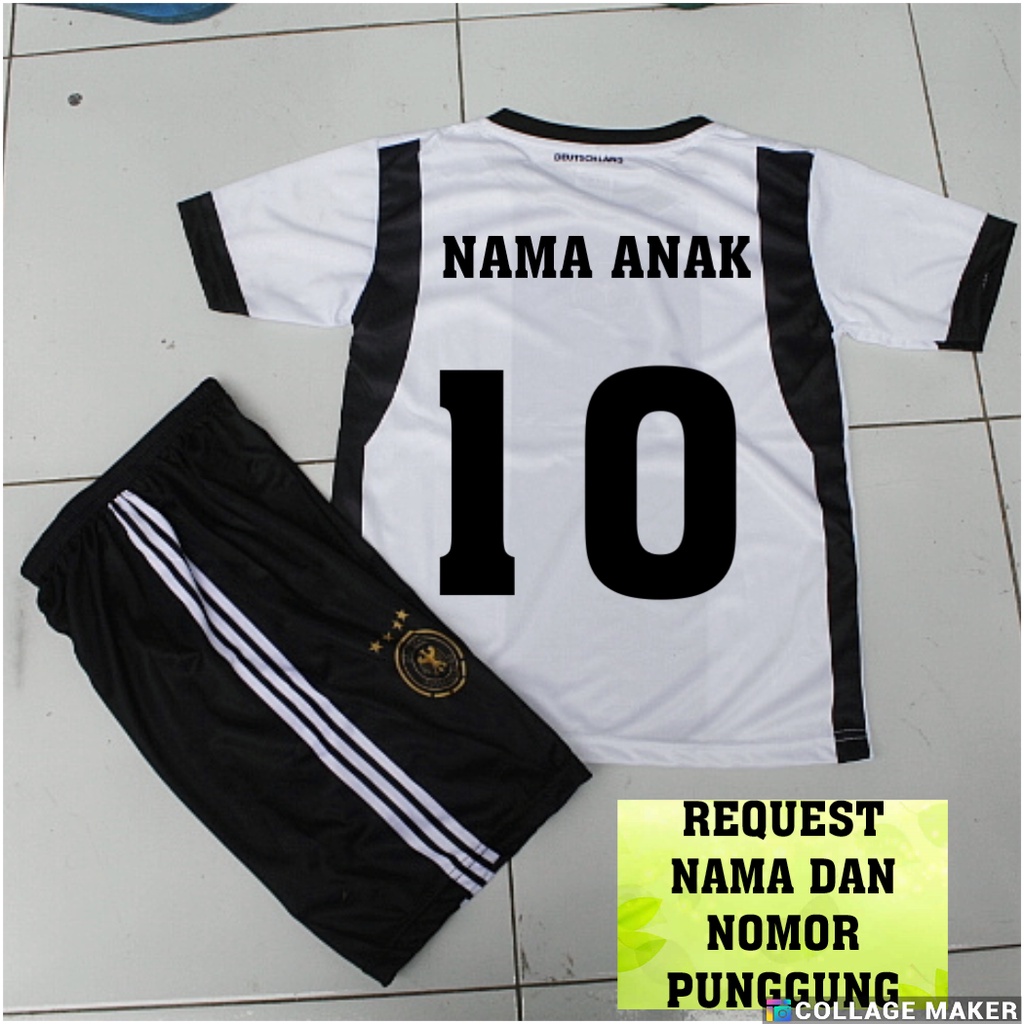 jersey bola anak baju bola anak jerman/ setelan baju bola jersey jerman