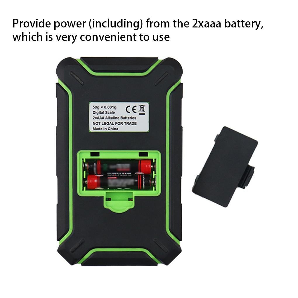 0 001g Timbangan Digital Elektronik Dioperasikan Baterai Tampilan LED Presisi Rumah Profesional Perhiasan Mini Keseimbangan Berat Miligram