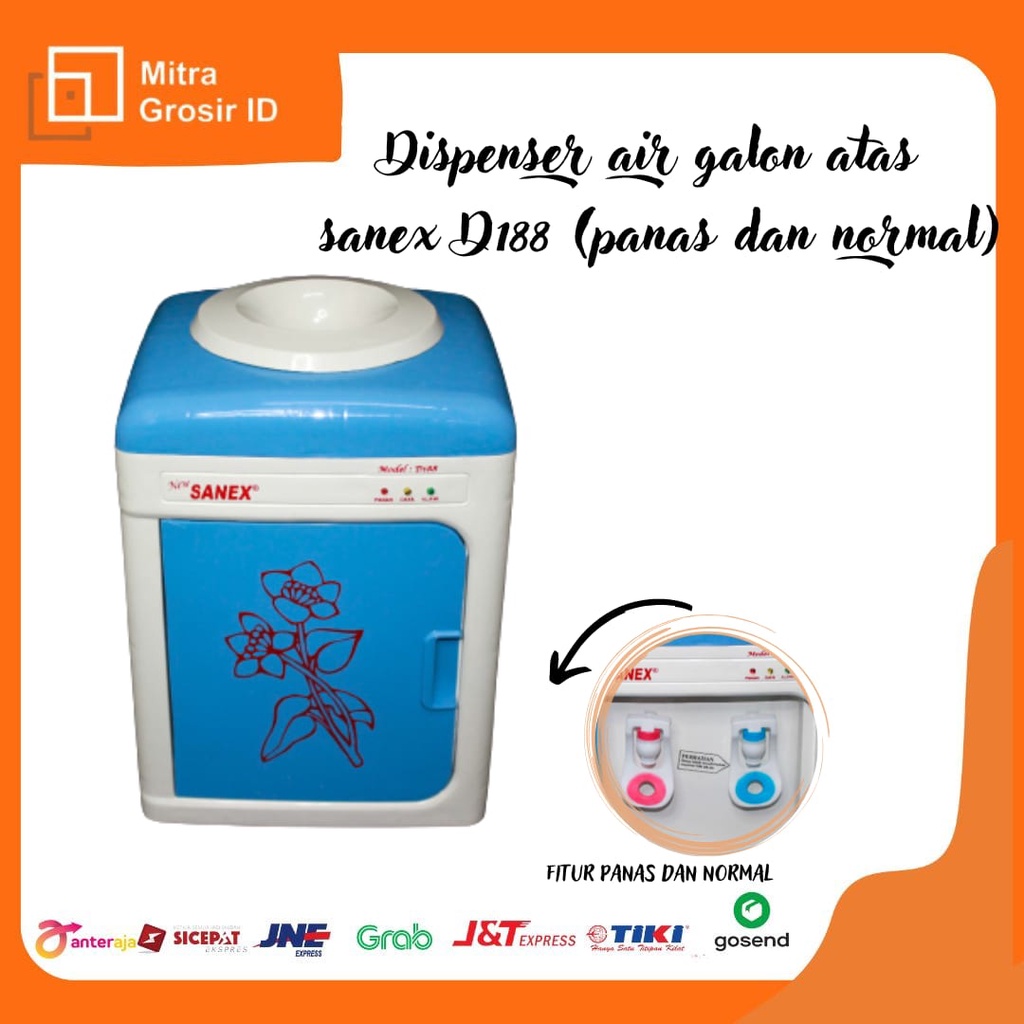 Dispenser Air Galon Atas SANEX D188 ( Panas dan Normal )