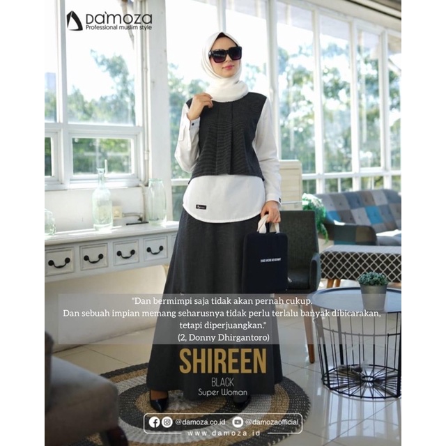 Setelan shireen black 3XL Damoza