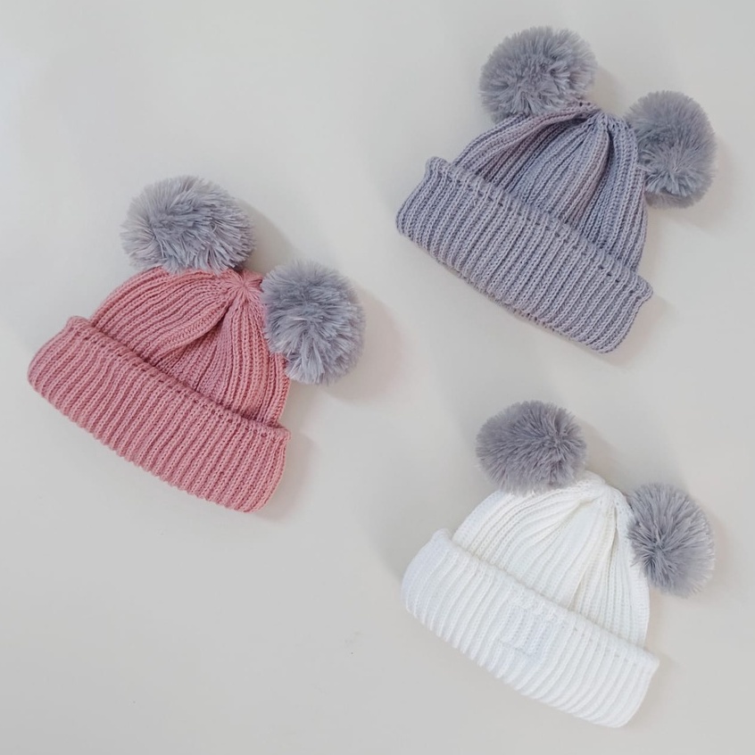 Migubox Beanie Kupluk Rajut Bayi