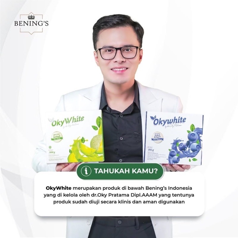 Benings  Oky White - Minuman pemutih | minuman kecantikan