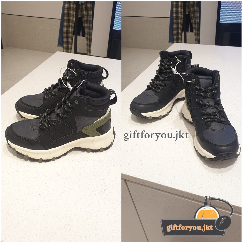 Sepatu Anak Zara Kids Cowok Boy Explorer HIGH-TOP Sneakers Shoes Style Casual Kasual School Travelli