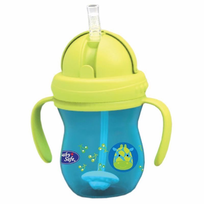 Baby Safe Training Cup With Straw/Botol Minum Bayi 270 Ml