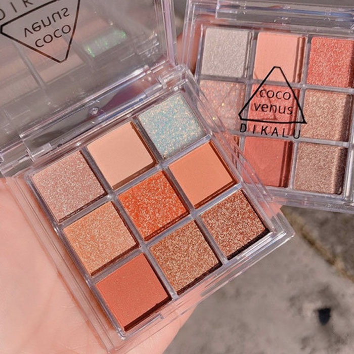 Beauty Jaya - Korean Eyeshadow Palette 9 Warna Pigmented Eyeshadow Murah Glitter DIKALU COCO VENUS