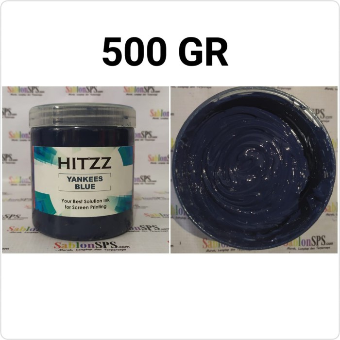 

Buruan Tinta Plastisol Lengkap Biru Blue Mix Colour 500Gr Terbatas