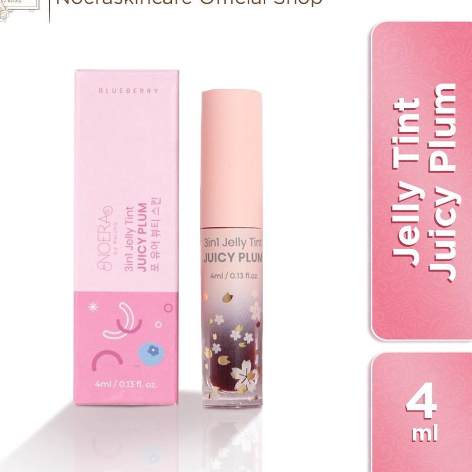 Stock New Noera 3 in 1 Jelly Tint Juicy Plum BPOM Liptint
