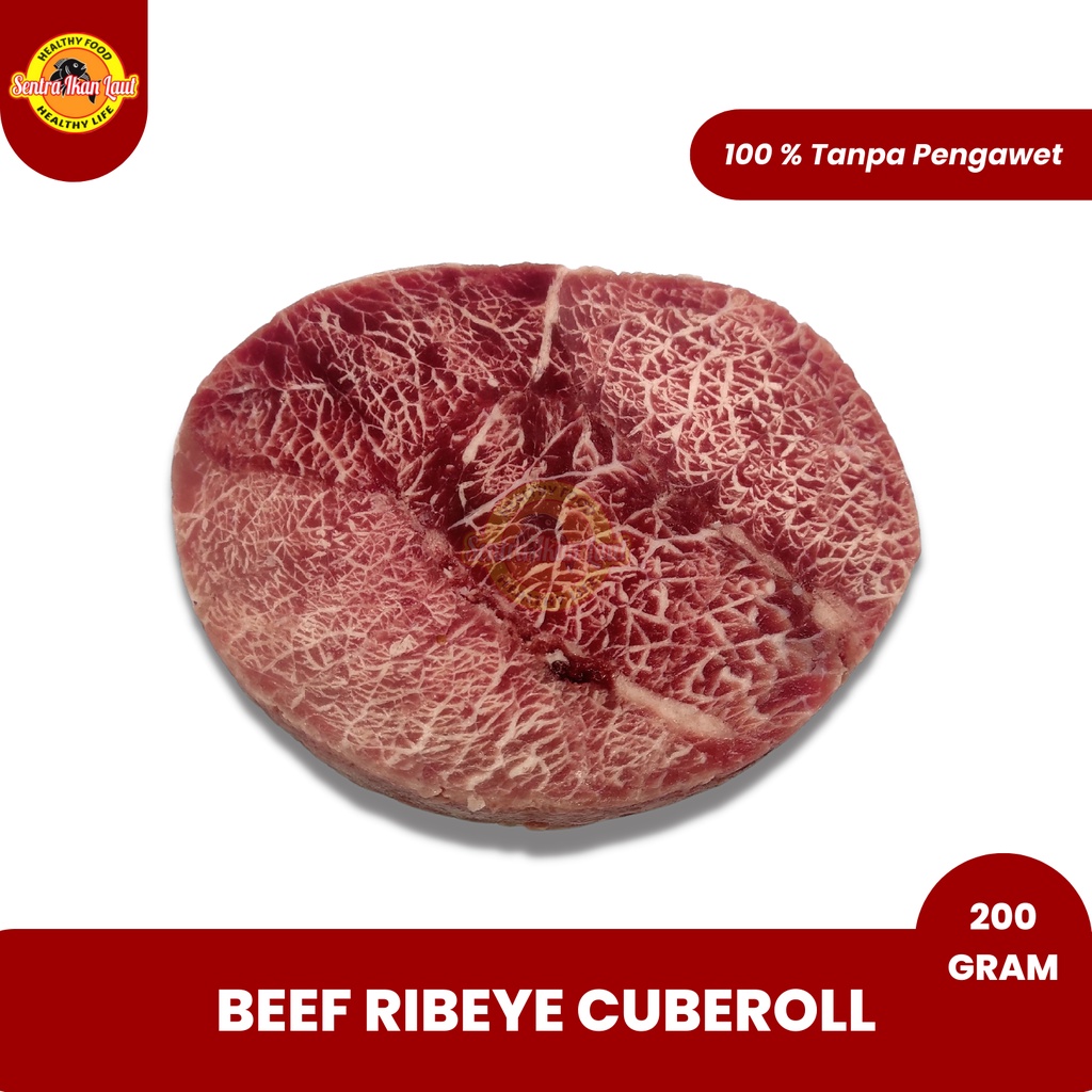 

Daging Sapi Wagyu Ribeye Meltik Premium Cuberoll Meltique Beef Steak 200 gram