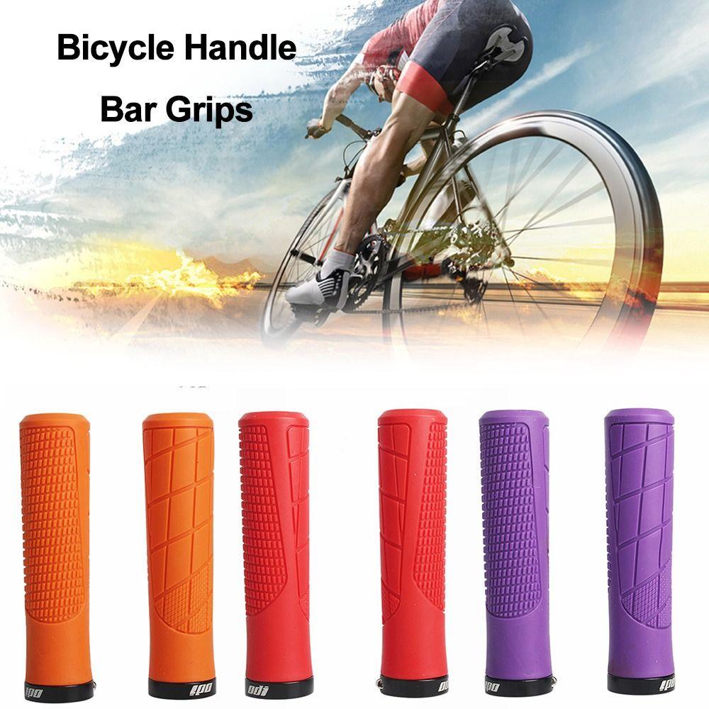 R-FLOWER Grip Sepeda Anti Selip Peralatan Sepeda MTB Locking Grips Casing Cover