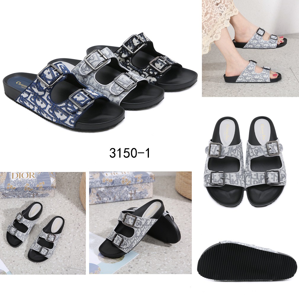 DR Oblique Jacquard Sandals With Buckle 3150-1