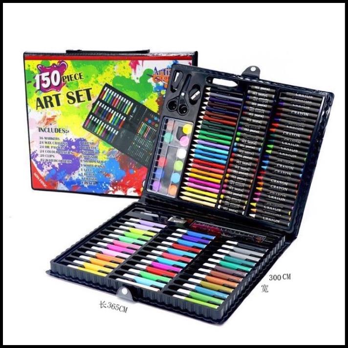 

Pensil Set Warna Crayon 150 Pc Art Set Alat Tulis Komplit