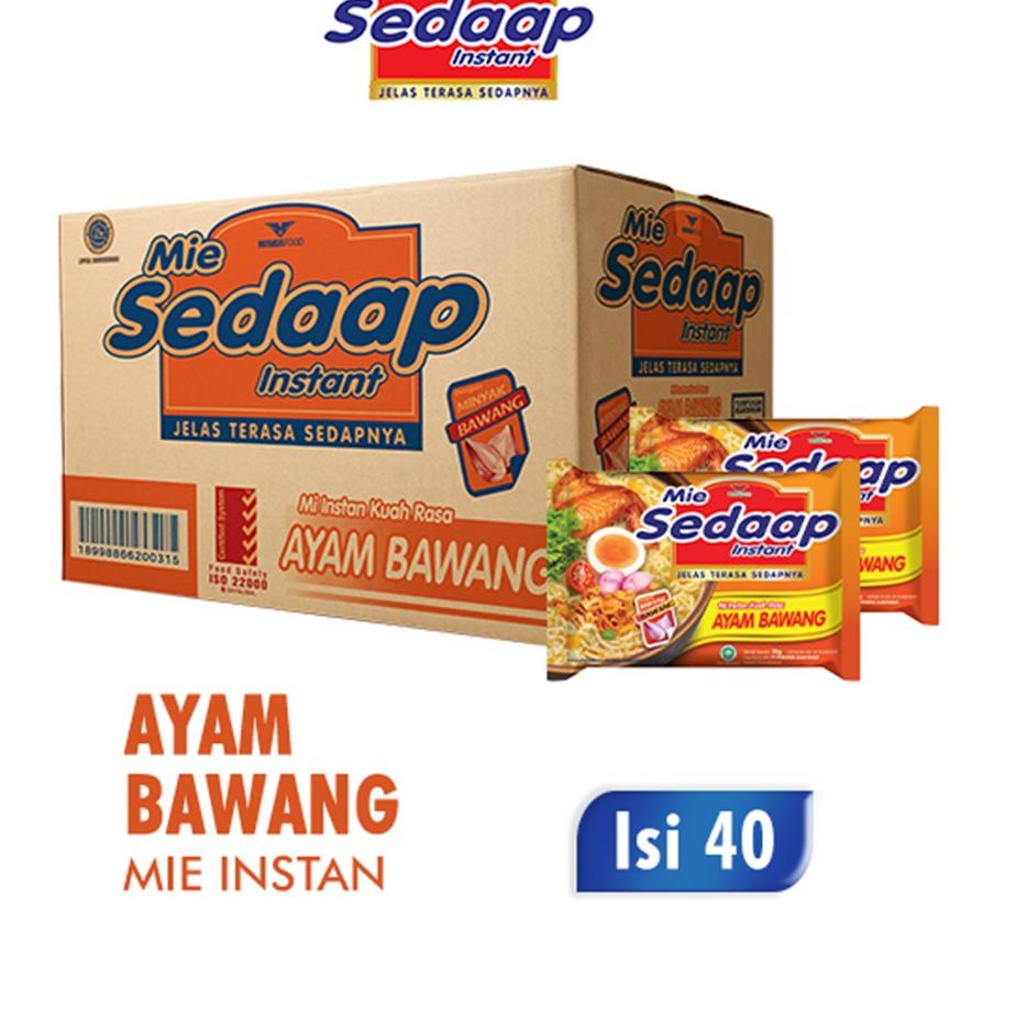 

Grosiran--SEDAAP Mie Instan Ayam Bawang Bag 70GR Box isi 40 Pcs