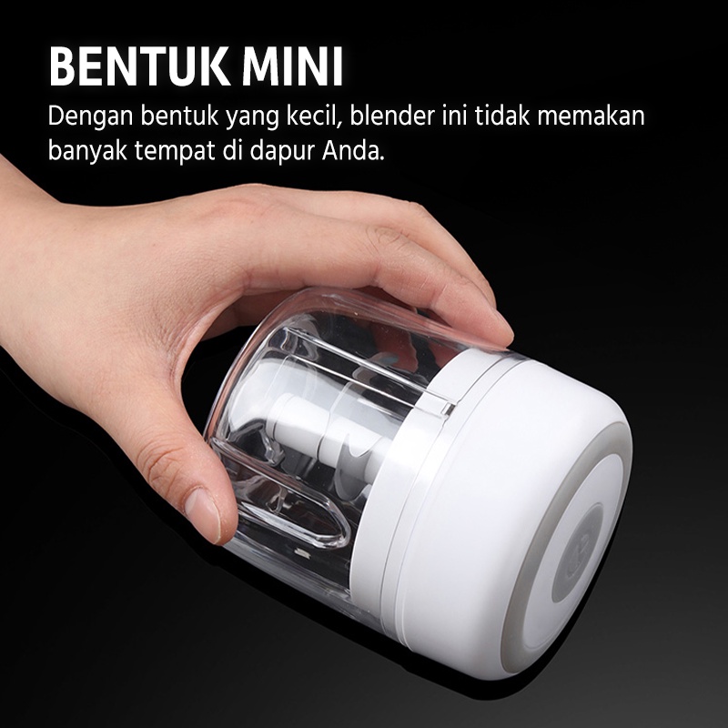 Produk baru Blender Bumbu Mini Elektrik Portable Food Chopper Garlic Masher USB Pencacah Bawang