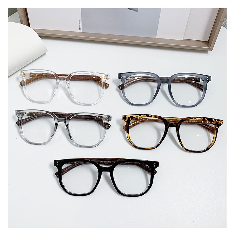 Kacamata anti blue light Bahan Kayu Gaya retro Serbaguna