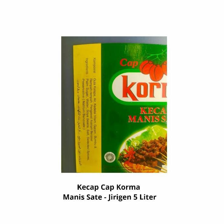 

Limited--Kecap Cap Korma Manis Sate Jirigen 5 Liter