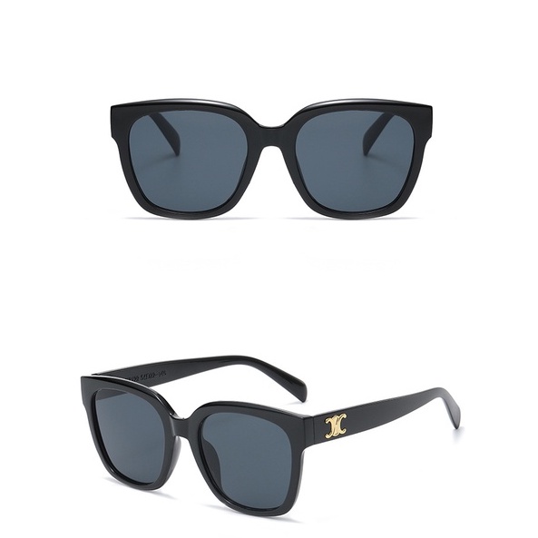 Kacamata Hitam Wanita Model Korea simple casual frame Kotak Besar