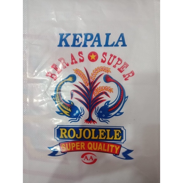 

plastik beras Cap ROJOLELE 5kg