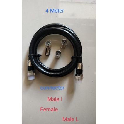 KODEf4F9r--kabel antena Tv Rg6 connector outdoor+jack male L+Female+male i