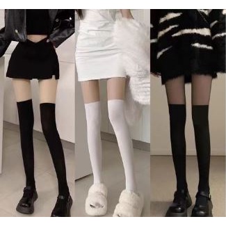 PH 03-05 pantyhose stocking overknee socks kaos kaki two tone