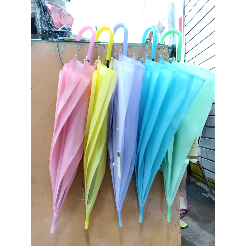 Payung Korea Warna Pastel Polos