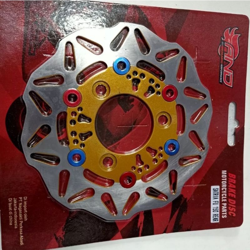 Disc piringan cakram belakang satria fu model rivet ukuran standar pnp satria fu