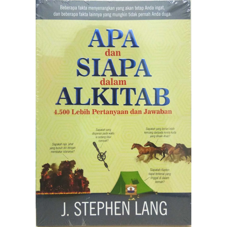 Buku APA dan SIAPA dalam ALKITAB – 4500 Lebih Pertanyaan dan Jawaban