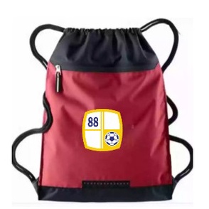 Tas Serut pria string bag polos selempang olahraga bahan Taslan waterproof | Tas Pria Ransel Serut Klub Bola Barito Putra