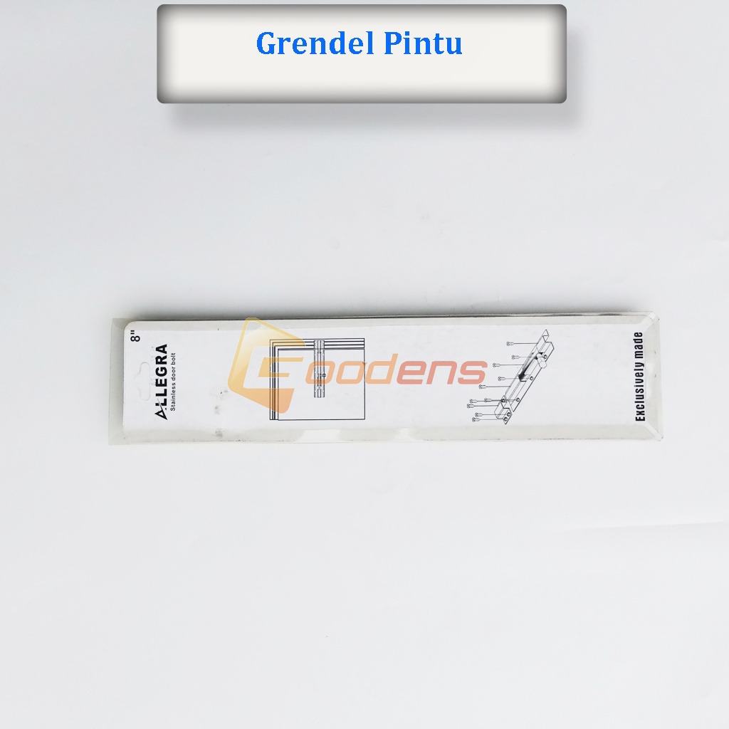 Grendel Pintu 8 Inch Slot Kunci Pintu Jendela Stainless Steel