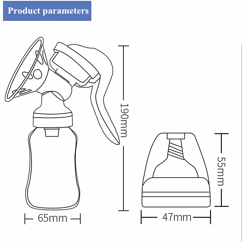 Pompa Asi Manual Adjustable Bahan Silikon