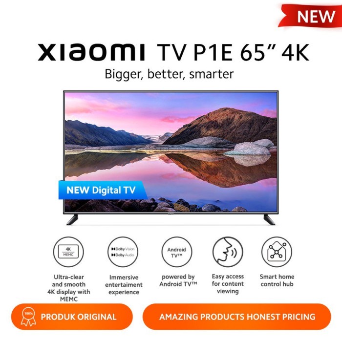 XIAOMI Smart TV 65&quot; 4K UHD | Android L65M7 P1E 65 | Digital DVBT2